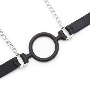 Ohmama Fetish – Ring gag avec chaînes et pinces à télénols
