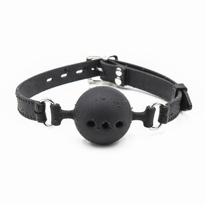 Ohmama Fetish – Bâillon à boule en silicone respirant taille L