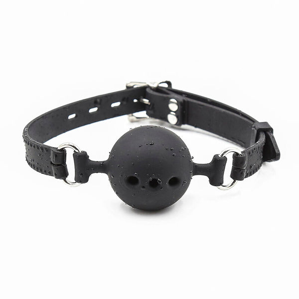 Ohmama Fetish – Bâillon à boule en silicone respirant taille L