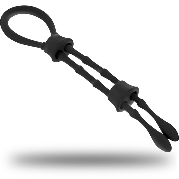 Ohmama Fetish – Anneau cordon coq et testicules en silicone