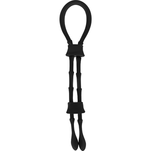 Ohmama Fetish – Anneau cordon coq et testicules en silicone