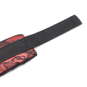Ohmama Fetish – Menottes en velours avec ruban en nylon