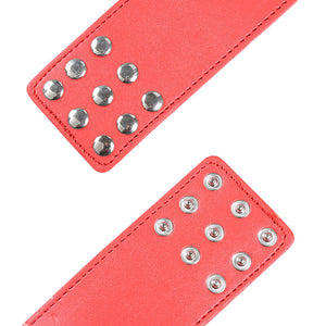 Ohmama Fetish – Menottes rouges avec fermeture à pression