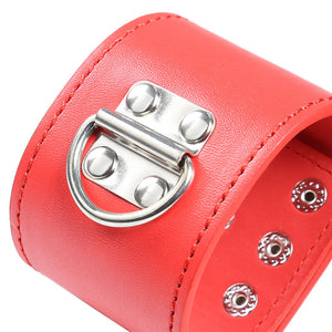 Ohmama Fetish – Menottes rouges avec fermeture à pression