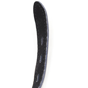 Ohmama Fetish – Baillon balle en silicone avec ceinture en cuir (cadenas inclus)