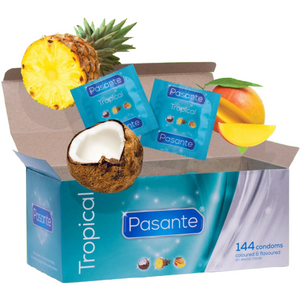 Pasante – Les préservatifs saveurs tropicales 144 unités