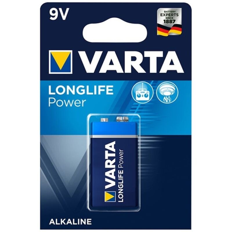 Varta – Pile alcaline longlife power 9v lr61 1 unité