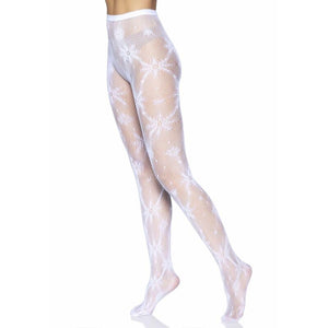 Leg Avenue – Collant résille flocon de neige taille unique