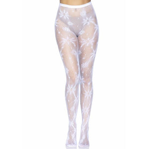Leg Avenue – Collant résille flocon de neige taille unique