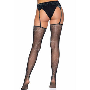 Leg Avenue – Ensemble porte-jarretelles et bas taille unique