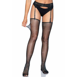 Leg Avenue – Ensemble porte-jarretelles et bas taille unique