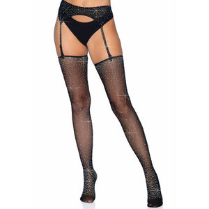Leg Avenue – Ensemble porte-jarretelles et bas taille unique