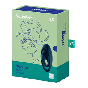 Satisfyer – Vibrateur anneau glorious duo bleu