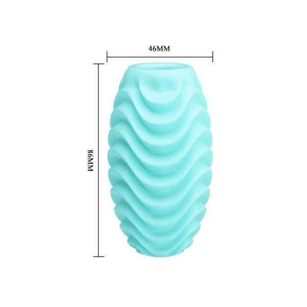 Pretty Love – Oeuf masturbateur double face turquoise