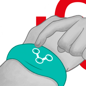 Watchme – Montre à technologie sans fil bleu vert