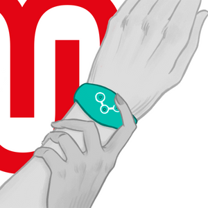 Watchme – Montre à technologie sans fil bleu vert
