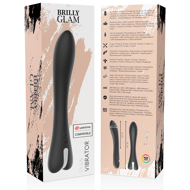 BRILLY GLAM - RYAN VIBRADOR COMPATIBLE WITH WATCHME WIRELESS TECHNOLOGY