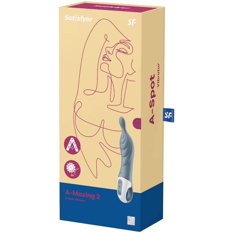 SATISFYER - AMAZING 2 VIBRADOR PUNTO A GRAY