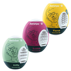 Satisfyer – 3 oeufs masturbateurs riffle, bubble & fierce