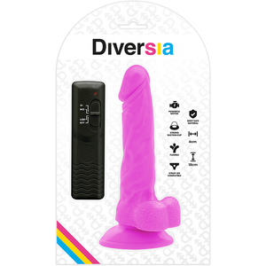 Diversia – Dildo vibrant flexible violet 18 cm -o- 4 cm