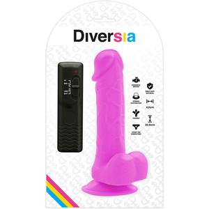 Diversia – Dildo vibrant flexible violet 20.5 cm -o- 4.2 cm