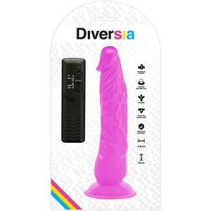 Diversia – Dildo vibrant flexible violet 21 cm -o- 4.9 cm