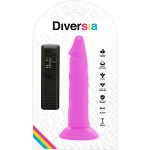 Diversia – Dildo vibrant flexible violet 23 cm -o- 4.3 cm