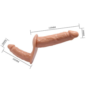 Baile – Ultra passionnée double godes avec harnais