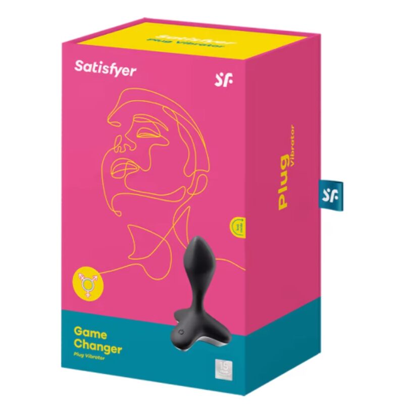 SATISFYER - VIBRATEUR  PLUG GAME CHANGER NOIR