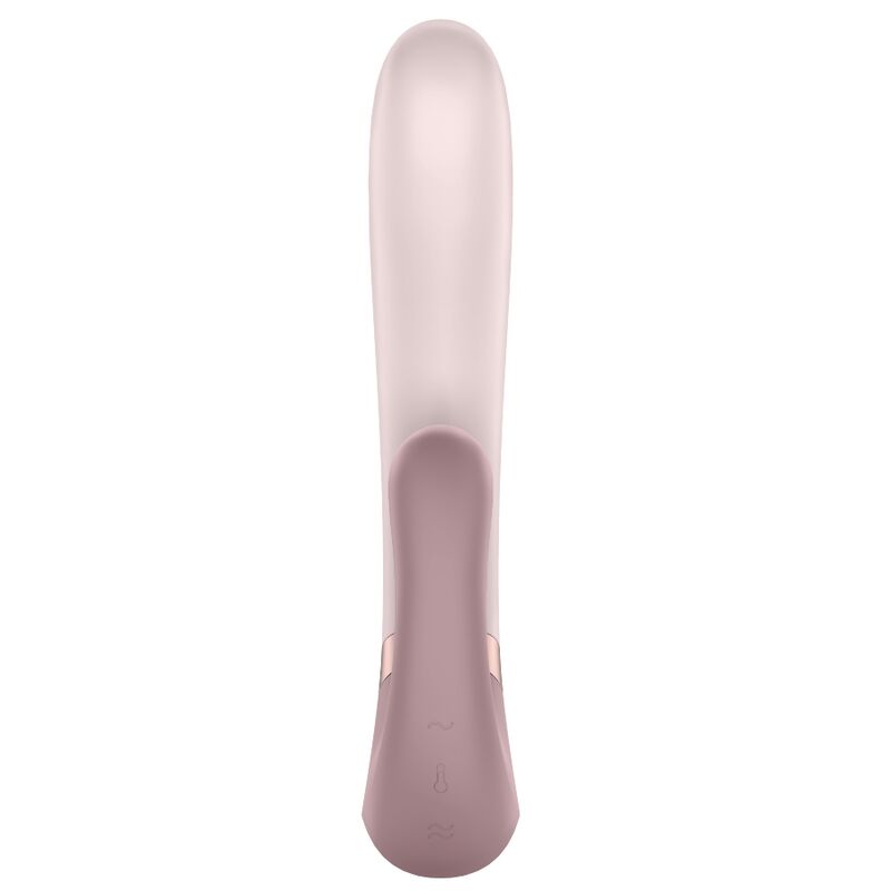 SATISFYER - APPLICATION HEAT WAVE VIBRATEUR BLANC