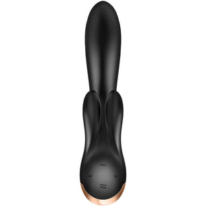 Satisfyer – Application vibrateur double flex noir