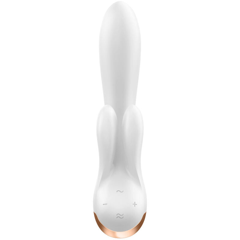 SATISFYER - APPLICATION VIBRATEUR DOUBLE FLEX NOIR
