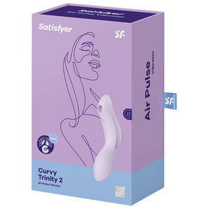 Satisfyer – Vibrateur curvy trinity 2 air pulse violette