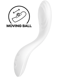 Satisfyer – Vibrateur spot g rrrolling pleasure blanc