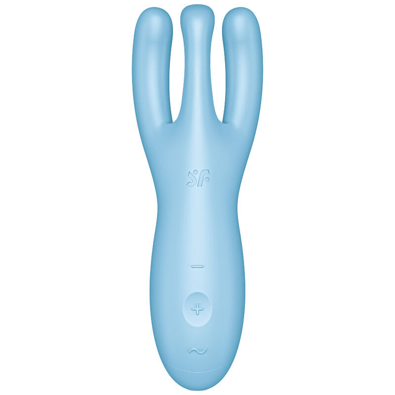 SATISFYER - APPLICATION VIBRATEUR THREESOME 4 BLEU