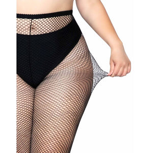 Collant résille grande taille