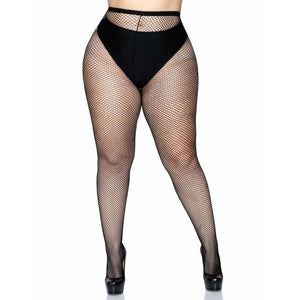Collant résille grande taille