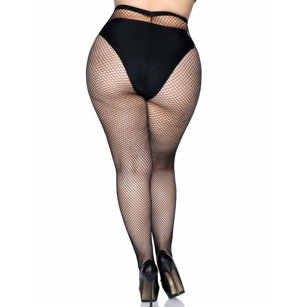 Leg Avenue – Collants résille grande taille