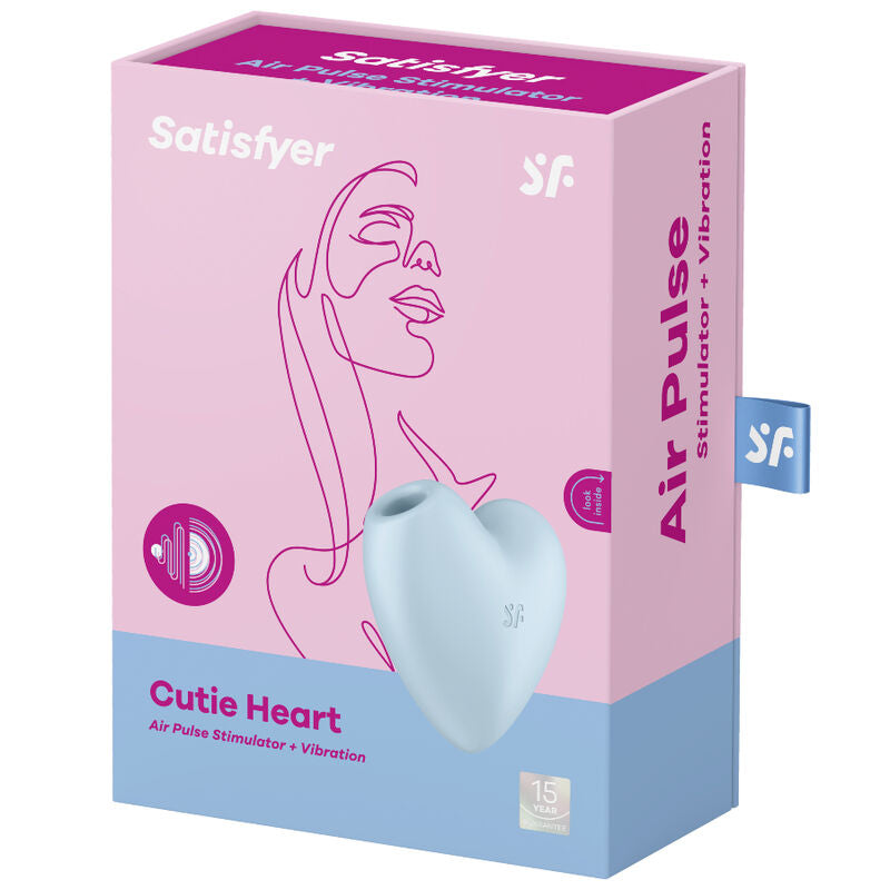 SATISFYER - CUTIE HEART STIMULATEUR ET VIBRATEUR DE PULSE D'AIR ROSE