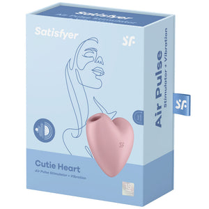 Satisfyer – Cutie heart stimulateur et vibrateur de pulse d'air rose
