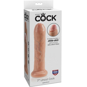 King Cock – Gode réaliste chair non coupée 21 cm