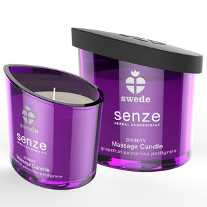 Swede – Bougie de massage senze divinity - pamplemousse, palmarosa, petitgrain