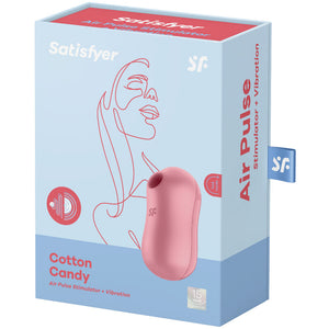 Satisfyer – Stimulateur et vibrateur d'impulsions d'air de barbe à coton rose