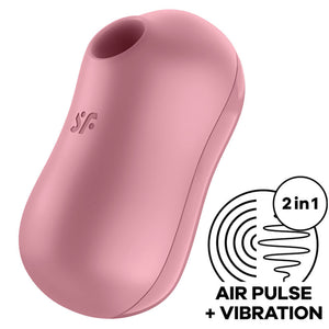 Satisfyer – Stimulateur et vibrateur d'impulsions d'air de barbe à coton rose