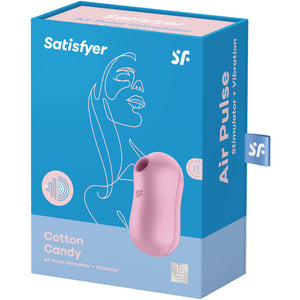 Satisfyer – Stimulateur et vibrateur d'impulsions d'air de barbe à coton rose