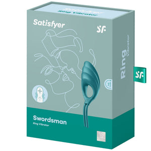 Satisfyer – Vibrateur anneau swordsman bleu