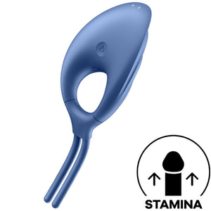 Satisfyer – Vibrateur anneau swordsman bleu