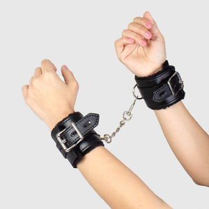 SecretPlay – Menottes de bondage noires collection BDSM