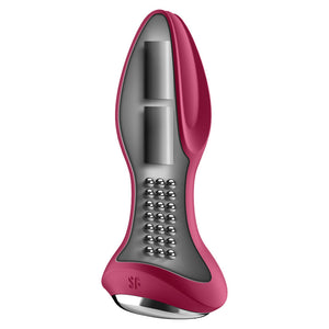Satisfyer – Application de plug vibrant rotator plug 2+ rouge