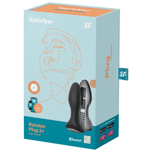 Satisfyer – Application de plug vibrant rotator plug 2+ rouge